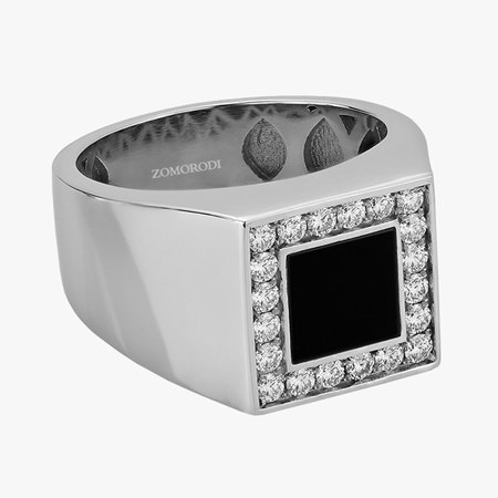 Dark Rock Men's Onyx Ring